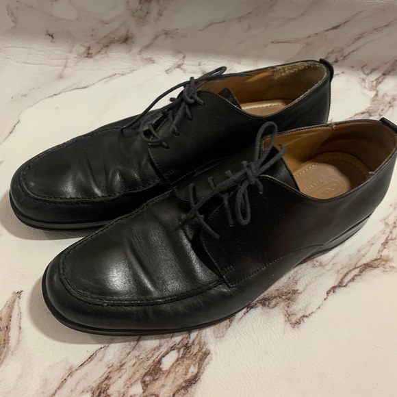 Coach Carleton Moc Toe Black Oxfords Shoes 10 - Picture 1 of 10